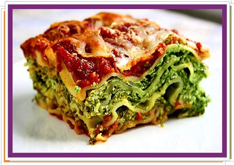 Zapekané špenátové lasagne