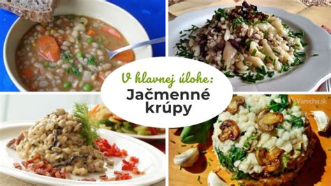 Schéma nutričného zloženia jačmenných krúp