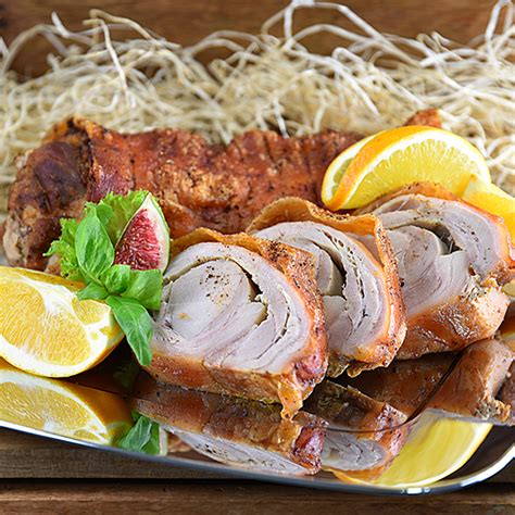 Ilustrácia pečeného prasiatka