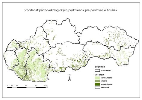 mapa vhodných oblastí pre pestovanie repky