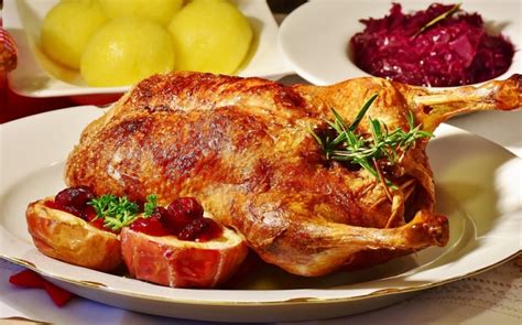 Pečená kačica pripravená na servírovanie