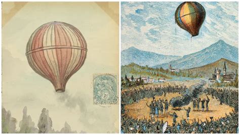 Ilustrácia bratov Montgolfierovcov pracujúcich na prvom balóne