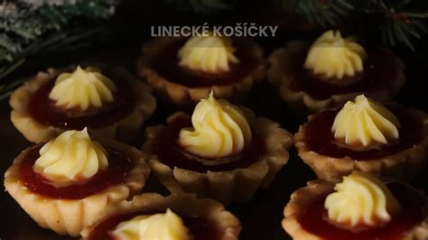 Citrónové linecké košíčky