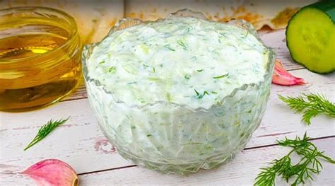 Ingrediencie na Tzatziki