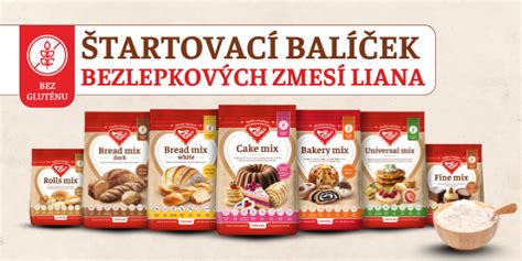Zloženie bezlepkových múčnych zmesí Liana