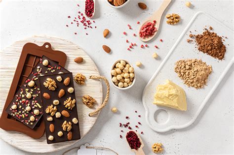 Rôzne produkty z kakaového masla