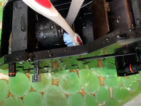 Čistenie uhoriek kefkou