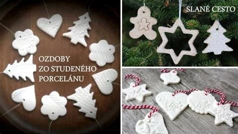 Hotové ozdoby zo studeného porcelánu