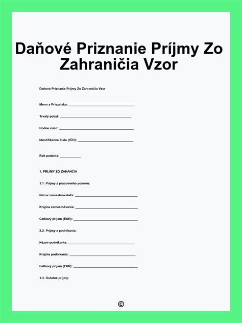 Ilustrácia znázorňujúca proces podania daňového priznania pre príjmy zo zahraničia