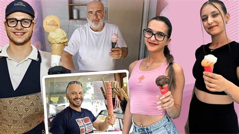 Koláž rôznych druhov domácej zmrzliny