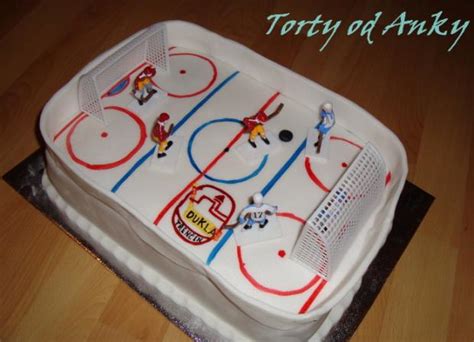 hokejové ihrisko torta