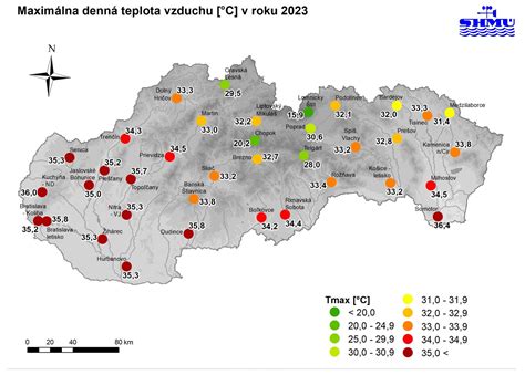 Graf vývoja priemernej ročnej teploty na Slovensku