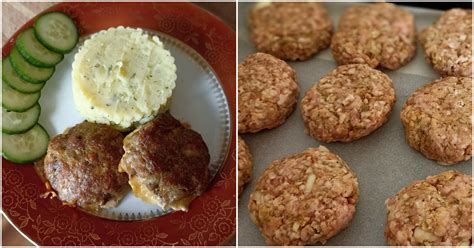 Servírované karbanátky s prílohou