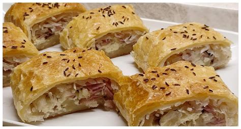 Zemiakový závin s klobásou