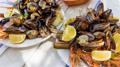 Rôzne druhy morských plodov