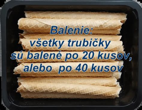 Rôzne druhy oblátok a trubičiek