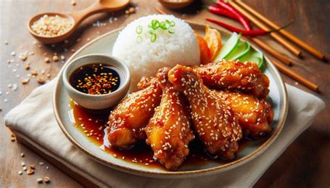 servírované kuracie stehná na čínsky spôsob s ryžou