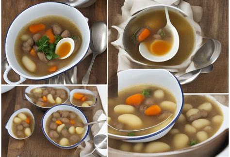 Fotografia hotových pečeňových halušiek vo vývare