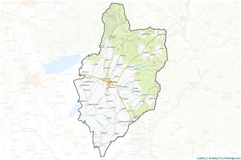 Mapa obce Lisková a okolia