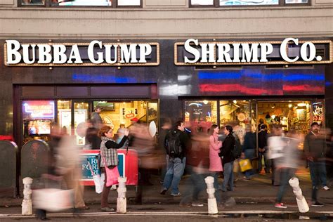 Mapa reštaurácií Bubba Gump po svete
