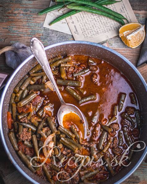 Čerstvé zelené fazuľové lusky