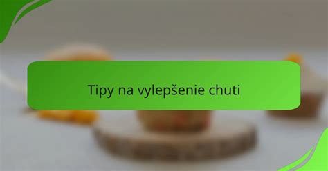 Grafika s tipmi na vylepšenie chuti tvarohu