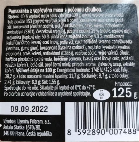 infografika: nutričné hodnoty vajíčkovej nátierky