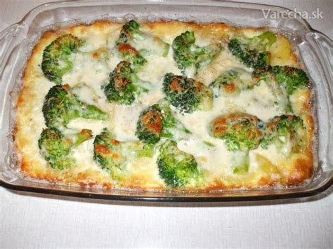 Zapekaná brokolica so zemiakmi a syrom Niva