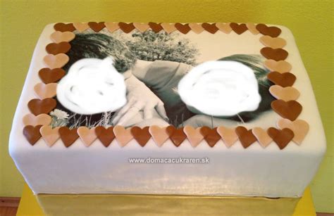 Torta s jedlou fotografiou