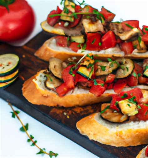 Servírované ratatouille s bagetou
