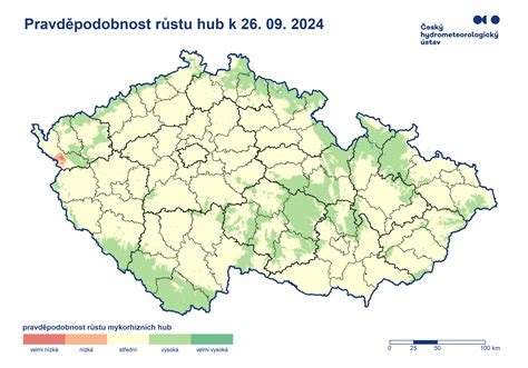 Mapa rastu brusníc