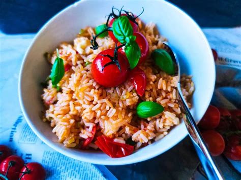 ryža premiešaná vidličkou