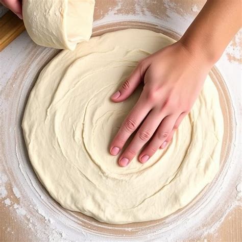 Ilustrácia procesu miešania suchých a mokrých ingrediencií na cesto