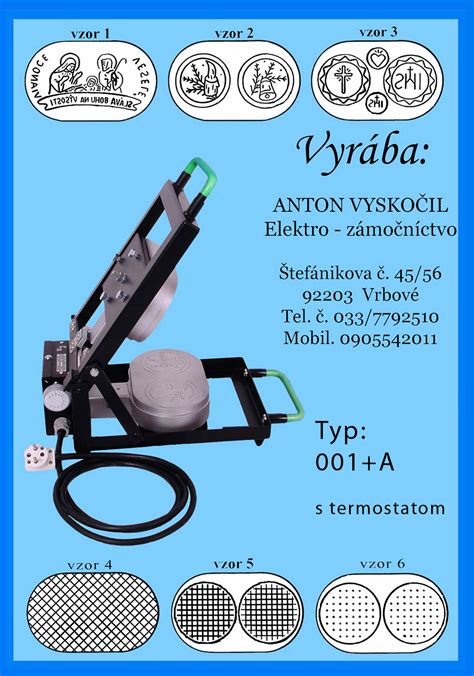 Moderný stroj na výrobu oblátok.