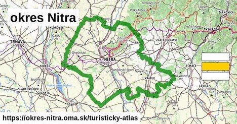 Mapa okresu Nitra s vyznačenými lokalitami farmy Tekvička