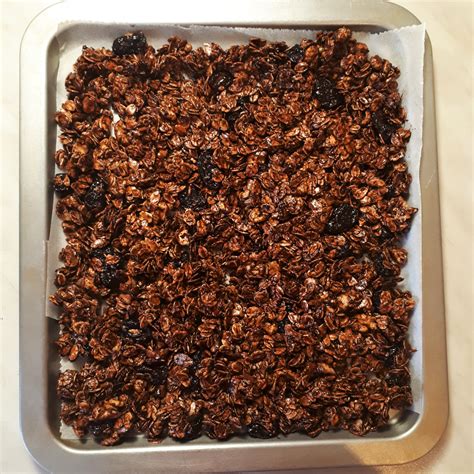 domáca granola s ovsenými vločkami