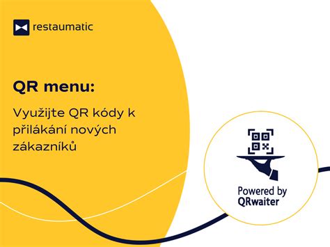 Ilustrácia QR kódu pripojeného k digitálnemu menu