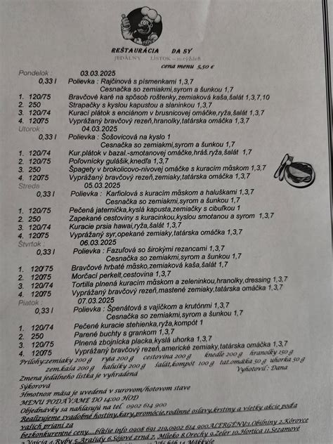 Štýlový jedálny lístok s modernou typografiou