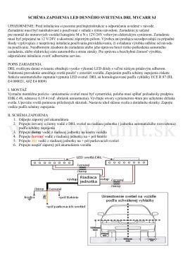 Schéma pripojenia denného svietenia