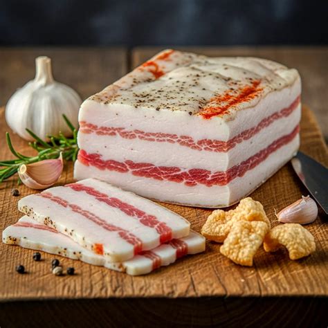 nakrájaná slanina na kocky