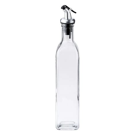 Elegantná 500 ml čierna sklenená fľaša na olivový olej