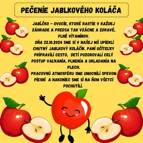 Ilustrácia jablkového koláča