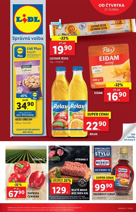 Lidl leták s akciou na pstruha