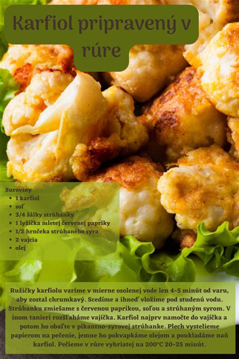 Karfiol pripravený na pečenie