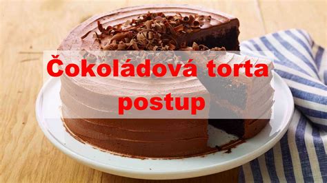 Ozdobená čokoládová torta