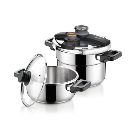 Ilustrácia rôznych typov tlakových hrncov Tescoma