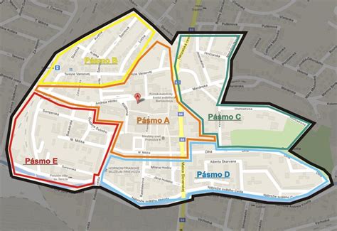 Mapa regiónu Prievidza s vyznačenými farmami