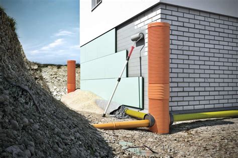 Vizualizácia drenážneho systému s korugovanými rúrami