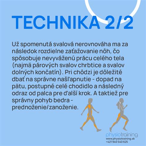 Technika správnej chôdze