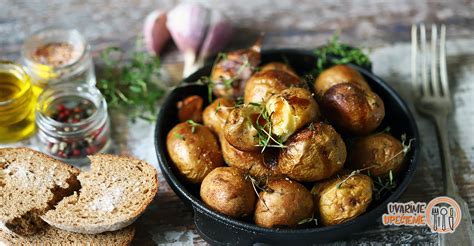 zemiaky s cesnakom a rozmarínom